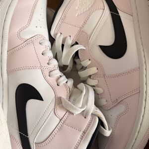 Nike Women's Air Jordan 1 Black and Pink